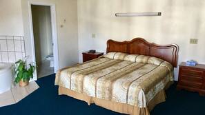 Premium bedding, blackout curtains, iron/ironing board, rollaway beds