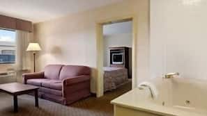 Desk, iron/ironing board, free cribs/infant beds, free WiFi