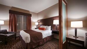 In-room safe, desk, iron/ironing board, free cribs/infant beds