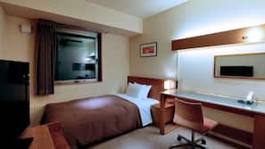 Premium bedding, desk, blackout curtains, iron/ironing board