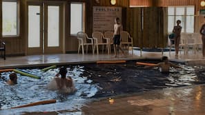 Indoor pool, seasonal outdoor pool