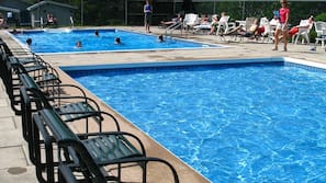 Indoor pool, seasonal outdoor pool