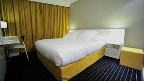 Minibar, desk, blackout curtains, soundproofing