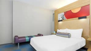 Hypo-allergenic bedding, pillowtop beds, in-room safe, desk