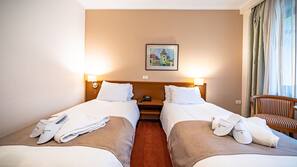 Pillow top beds, minibar, in-room safe, blackout curtains