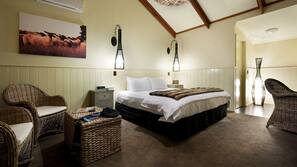 Pillow top beds, minibar, in-room safe, iron/ironing board