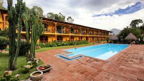 2 outdoor pools, pool umbrellas, sun loungers
