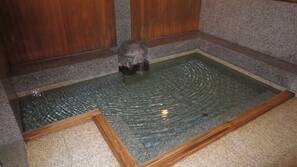 Bañera de hidromasaje en el interior