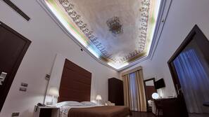 Frette Italian sheets, premium bedding, down comforters, minibar