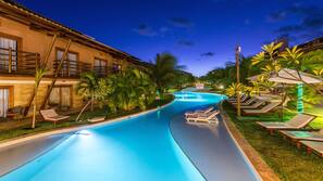 Outdoor pool, open 8:00 AM to 8:00 PM, pool umbrellas, pool loungers
