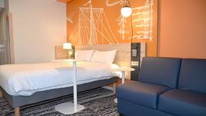 Bureau, chambres insonorisées, fer et planche à repasser sur demande