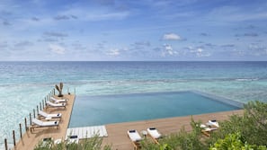 3 outdoor pools, open 8:00 AM to 6:00 PM, free cabanas, pool umbrellas