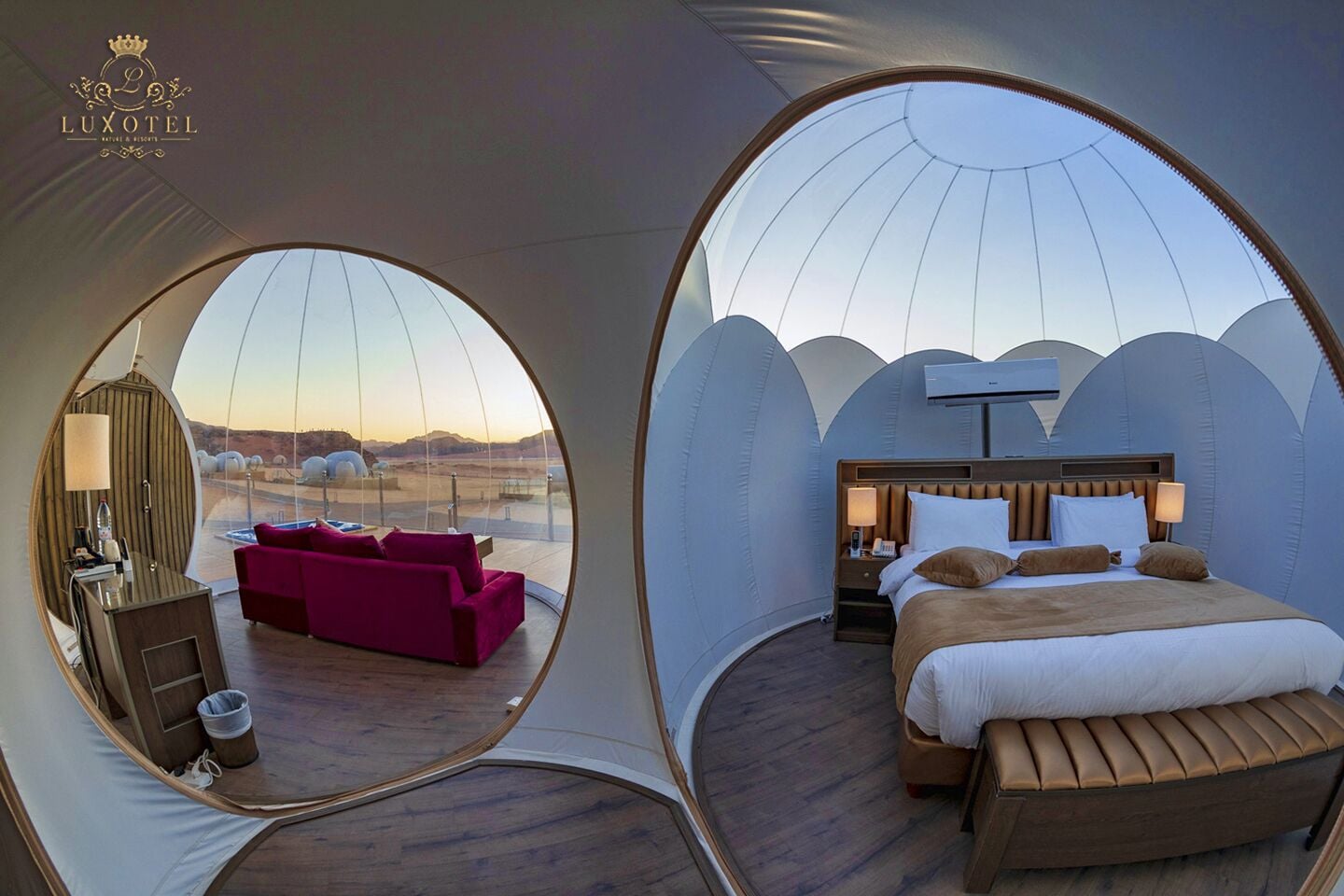 bubble luxotel wadi rum jordan