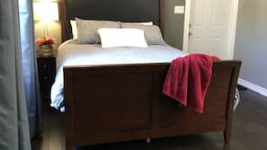 Premium bedding, individually decorated, individually furnished