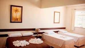 Minibar, blackout curtains, iron/ironing board, free WiFi