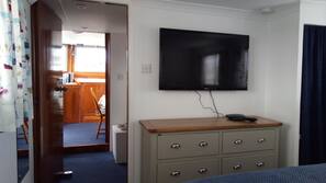 Blackout curtains, free WiFi, linens