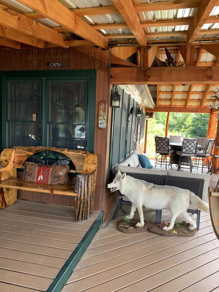 Adirondack Mts. Lakefront Cabin with Hot Tub on Lake Algonquin, Wells