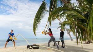 Privatstrand, weißer Sandstrand, Sporttauchen, Schnorcheln