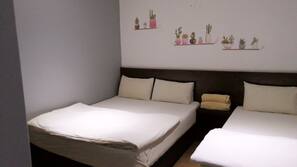 Desk, blackout curtains, iron/ironing board, free WiFi