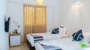 Down duvet, memory foam beds, minibar, in-room safe