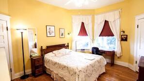 Premium bedding, individually decorated, individually furnished, desk