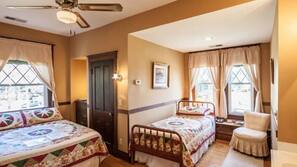 Premium bedding, individually decorated, individually furnished, desk
