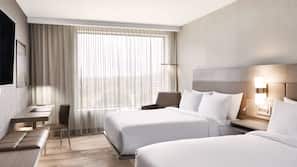 In-room safe, desk, laptop workspace, soundproofing