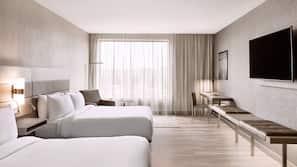 In-room safe, desk, laptop workspace, soundproofing