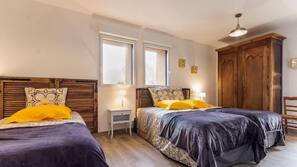 2 chambres, draps fournis
