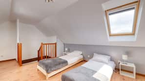 Laptop workspace, iron/ironing board, free cots/infant beds, free WiFi