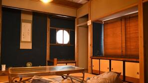 Desk, laptop workspace, blackout drapes, free WiFi