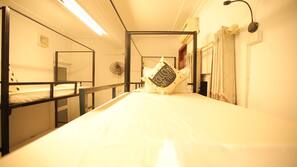Blackout drapes, free WiFi, linens