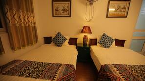 Blackout drapes, free WiFi, linens