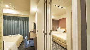 Desk, iron/ironing board, free WiFi, bed sheets