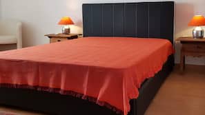 Individually decorated, laptop workspace, blackout drapes, soundproofing