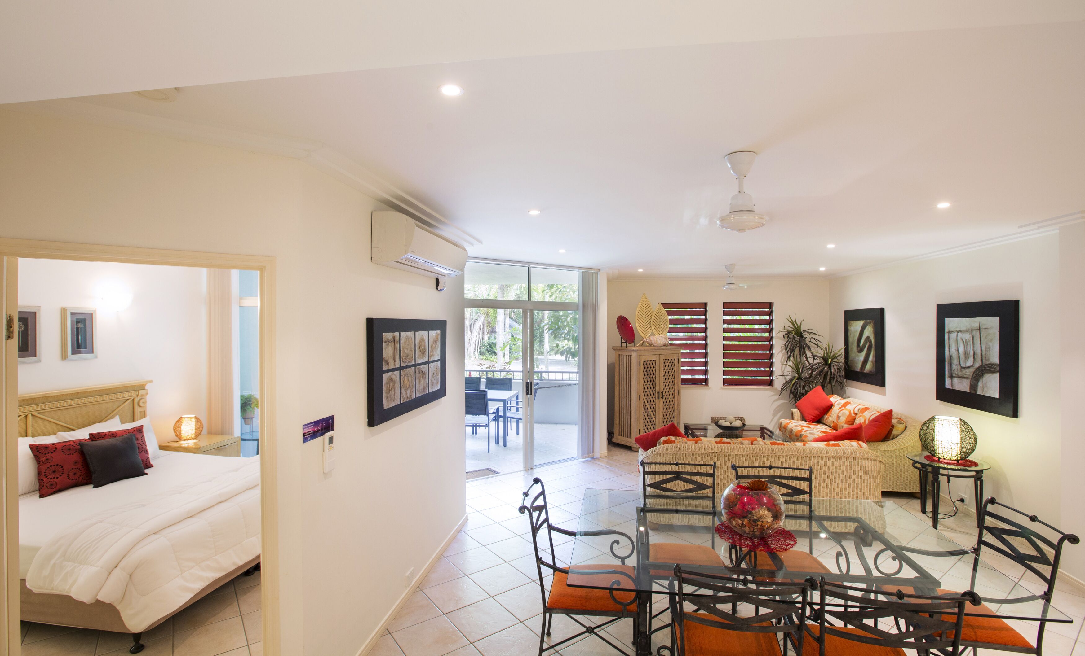 Large  self contained 3 bedroom apartments set in  2.5 acres of tropical gardens