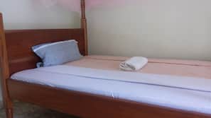 Desk, linens