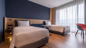 Premium bedding, in-room safe, individually decorated, desk