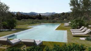 Indoor pool, seasonal outdoor pool
