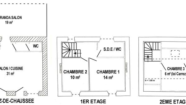 3 chambres
