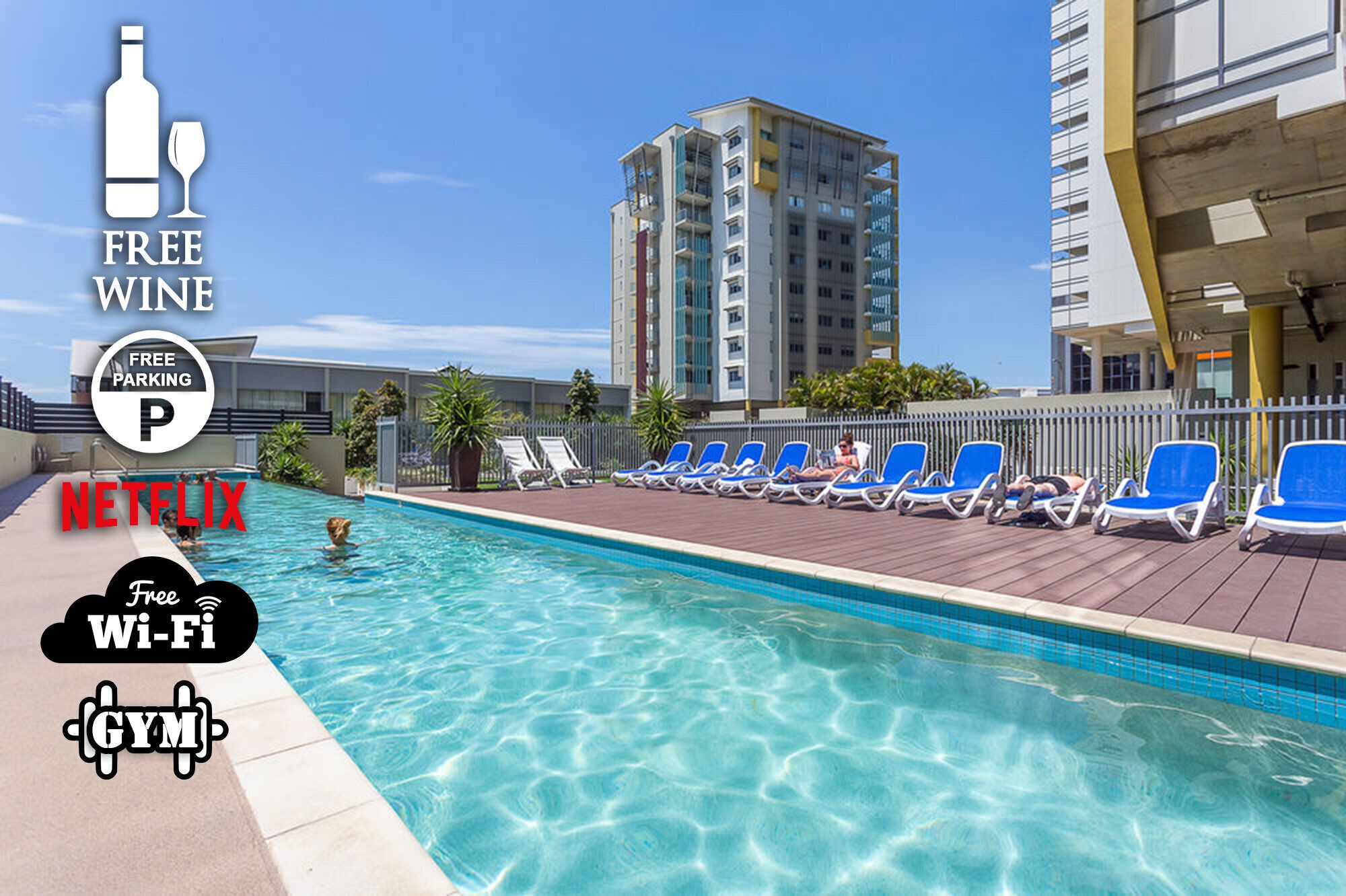 City Penthouse Viewswinepoolgymnetflix