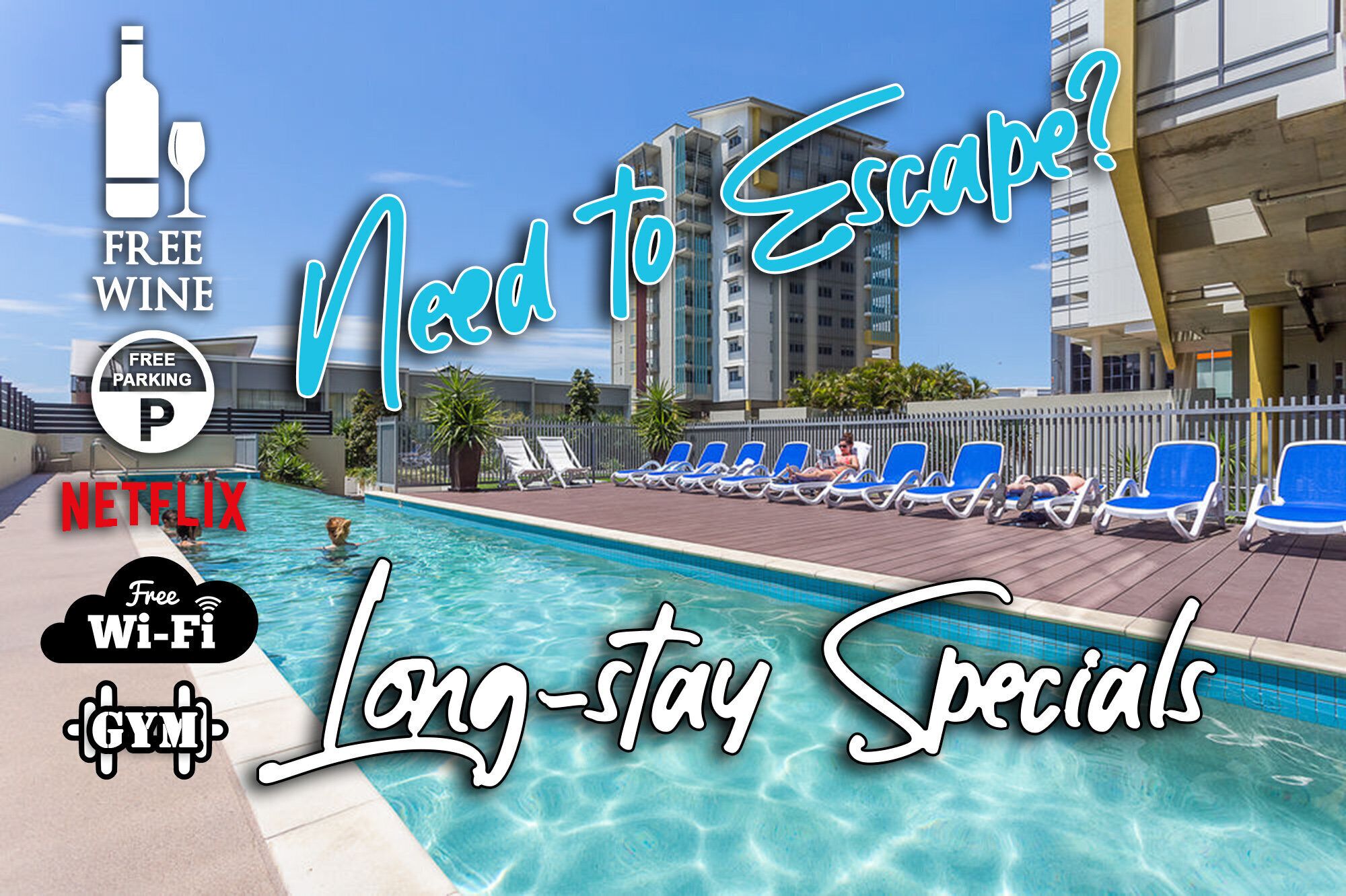 City Penthouse Viewswinepoolgymnetflix