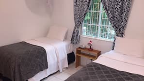 Down comforters, pillowtop beds, in-room safe, individually decorated
