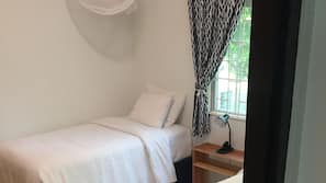 Down comforters, pillowtop beds, in-room safe, individually decorated