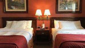 Desk, blackout drapes, free WiFi, linens