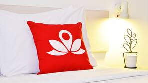 Desk, iron/ironing board, rollaway beds, linens