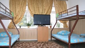 Blackout drapes, iron/ironing board, free WiFi, bed sheets