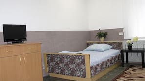 Blackout drapes, iron/ironing board, free WiFi, bed sheets