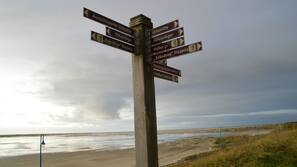 Vlak bij het strand