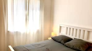 Individually decorated, individually furnished, desk, blackout drapes